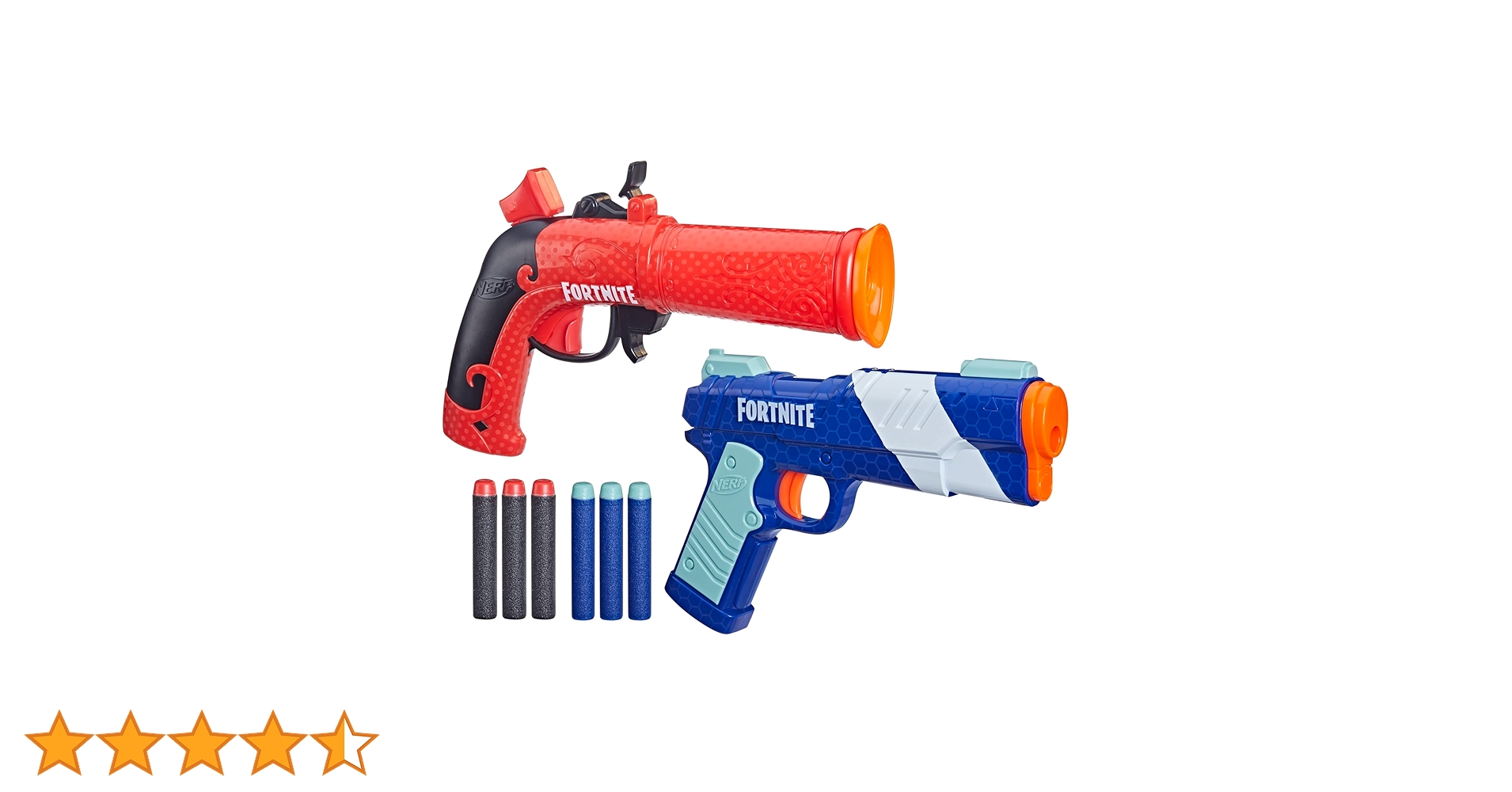 NERF Fortnite Dual Pack, Includes 2 Fortnite Blasters and 6 Elite